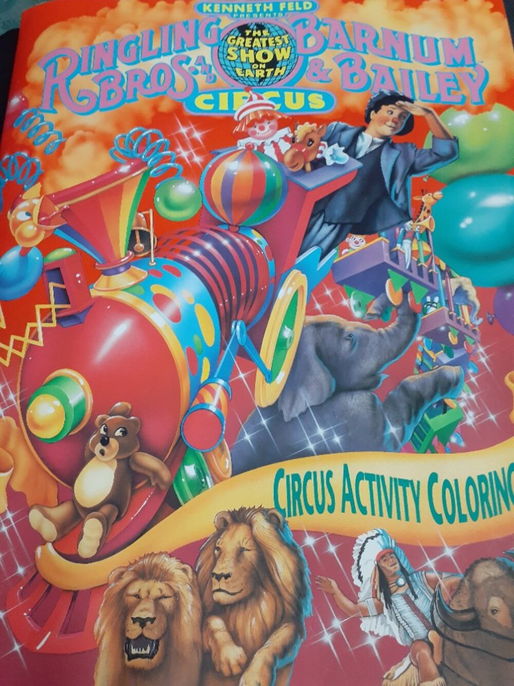 vtg Ringling brothers, & Barnum Bailey activity coloring book